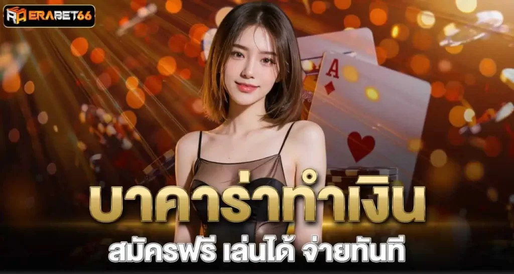 บาคาร่าทำเงิน สมัครฟรี เล่นได้ จ่ายทันที ERABET66